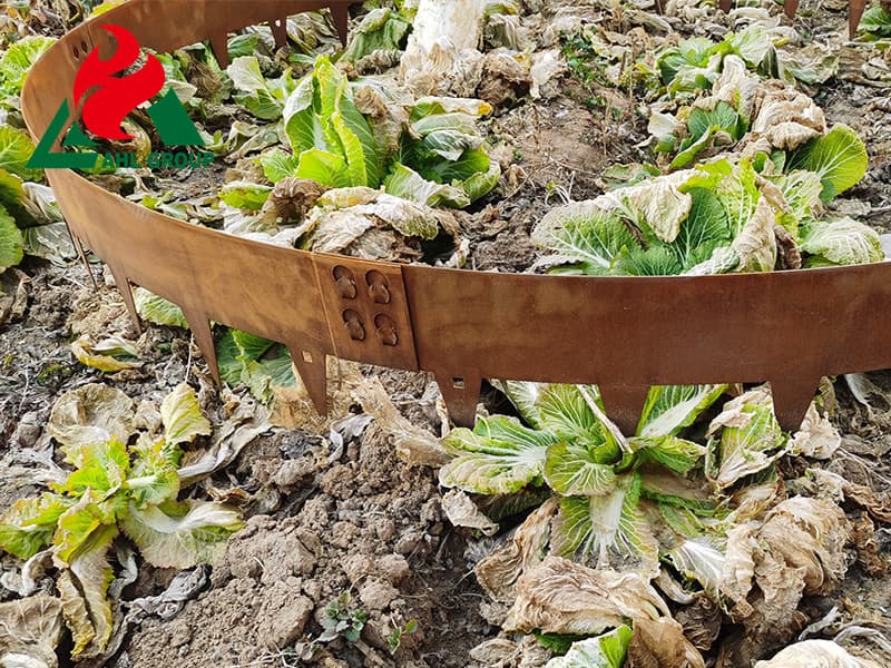 Corten steel garden border online Factory NZ